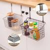 Hanging Basket Storage Frame Behind the Cabinet Door, Hanging Basket Beside the Dormitory Bed, Kitchen and Bathroom Multi-functional Finishing 