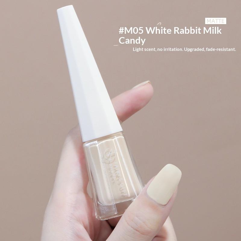 Water-based, Non-peelable, No-bake, Long-lasting, Waterproof, Non-fading, Matte, Frosted, Elegant Nail Polish.