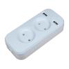 European Power Strip with USB Socket 5V2A - German Standard for Russia, Ukraine, Kazakhstan (P-02)