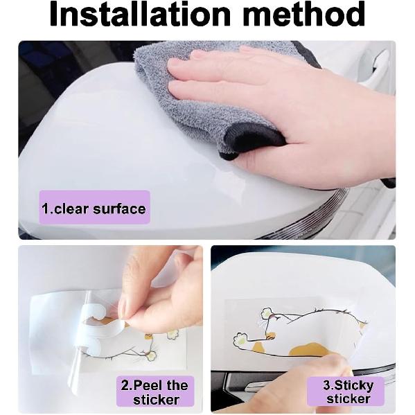 7.9'' Anime Girl Peeking Eyes Car Slap Sticker Bumper Trunk Bike Motorcycle Accessories Decoration Decals (4pcs)