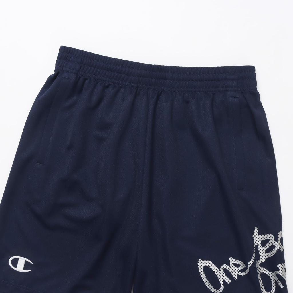 Champion Graphic Print Basketball Navy E-MOTION C3-ZB520 Men's Quick-Drying Shorts,