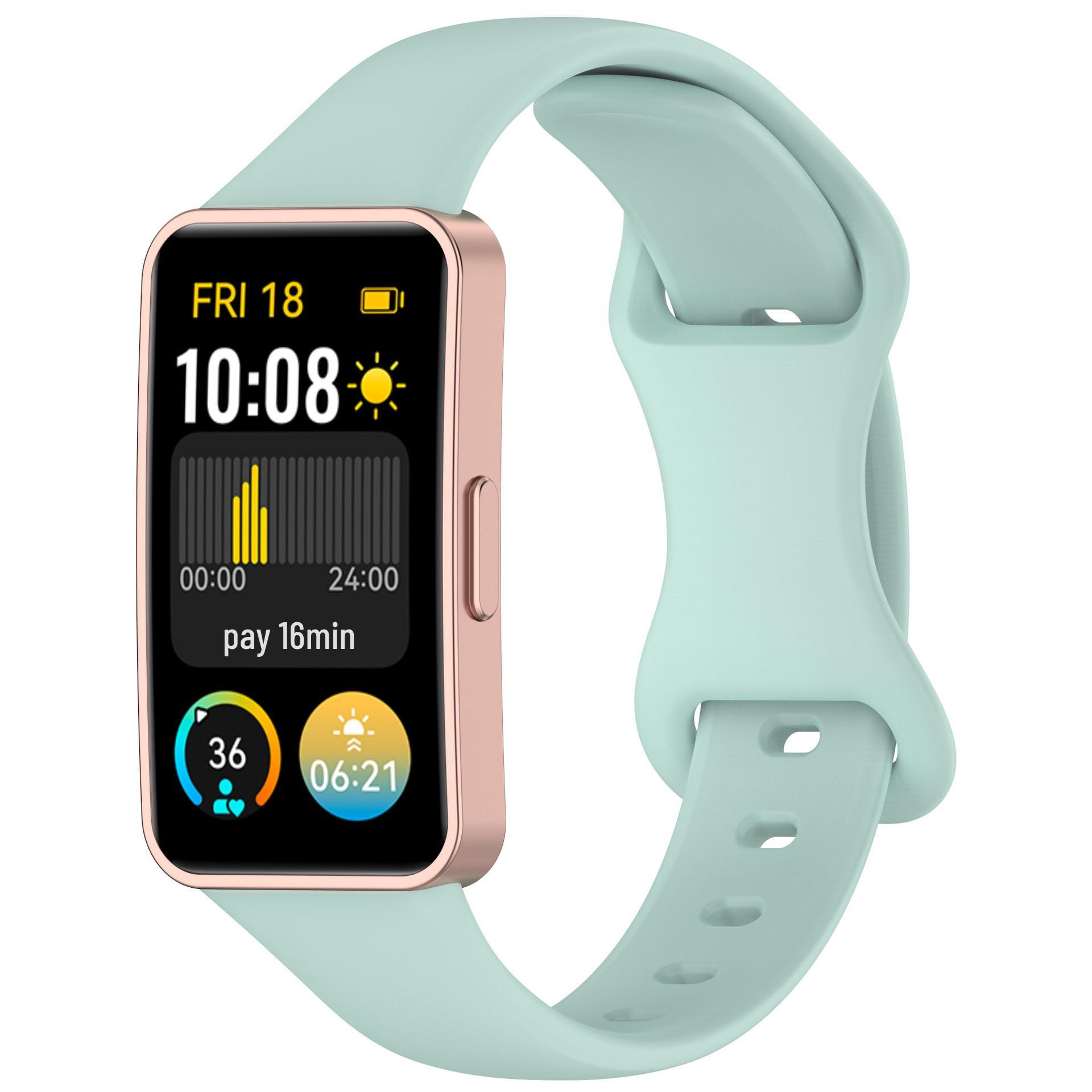 

Совместимый силиконовый сменный ремешок для Huawei Band 8/9 - Новый ремешок для часов с пряжкой в виде восьмерки