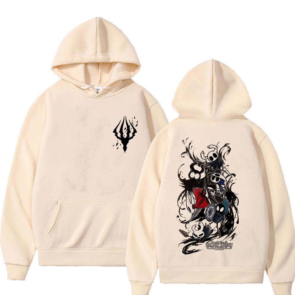 Gra Hollow Knight Bluza z kapturem Męska Moda Streetwear Odzież Męska Damska Casualowe Oversize Bluzy Unisex Retro Otaku Miłośnicy Pulower
