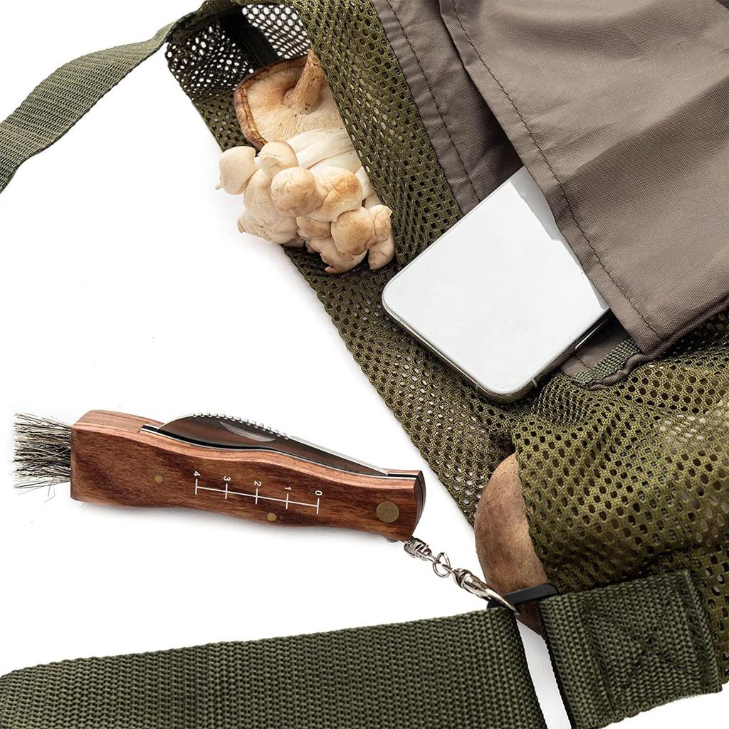 Tragbare Pilzsammlertasche, Pilzerntebeutel, Outdoor-Sammelbeutel, Erntebeutel für Pilzdekor-Liebhaber