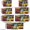2D Flat Printed Tulip Backdrop, Vibrant Multicolor Tulip Garden with Waterfall Photo Background