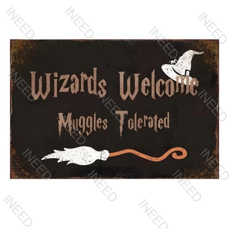 

Halloween Metal Wall Sign, Spooky Holiday Decor 20x30cm