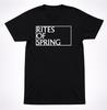 Rites of Spring Box Logo Square T-Shirt DC Hardcore Emo Punk Band Tee