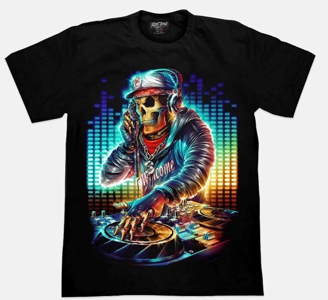 Rock Chang Men s Short Sleeve Graphic Glow in the dark T-Shirt, Ghost 2 S разноцветный