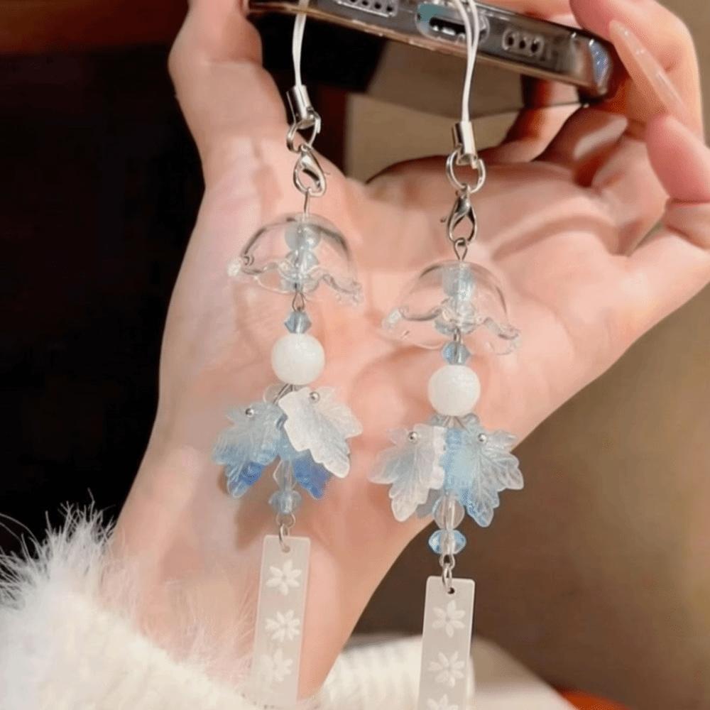 New Transparent Bag Pendant Chinese-style Vintage Mobile Phone Lanyard Handmade Beaded Pendant Bag Decoration