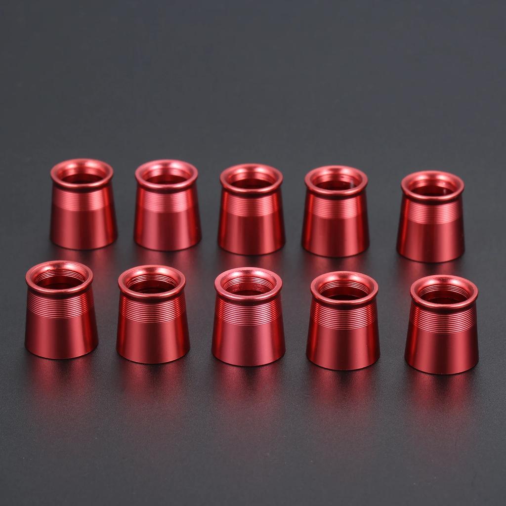 10 Pcs Golf Club Ferrules Aluminum Golf Shafts Sleeve Adapter Replacement Accessories for 0.335 or 0.370 Tip Irons Shaft