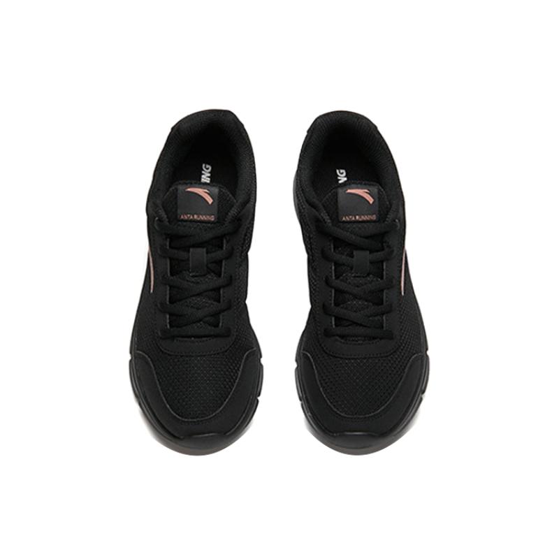 Anta Running Collection Anti-Slip Wear-Resistant Breathable Lightweight Low-Top Running Shoes Women's Black Sneakers 12535579S-15