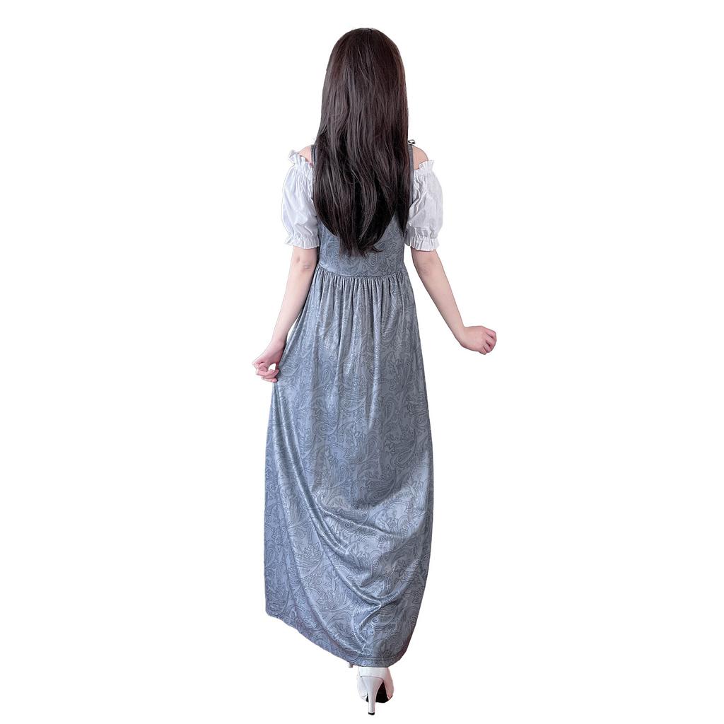 Traditional European Beer Costume Maid Court Costume Long Dress Halloween Idyllic Drama Stage Costume Medieval
