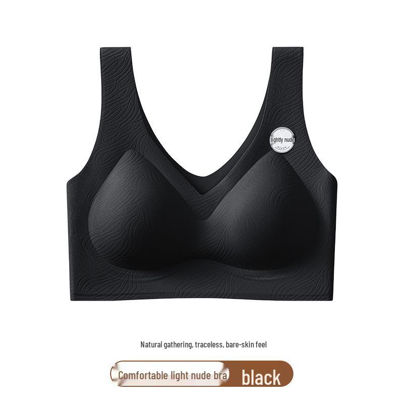 Vcteorai Seamless Lift Bra - Thin Spring/Summer, Soft Support, Large Size Women s Top 3XL