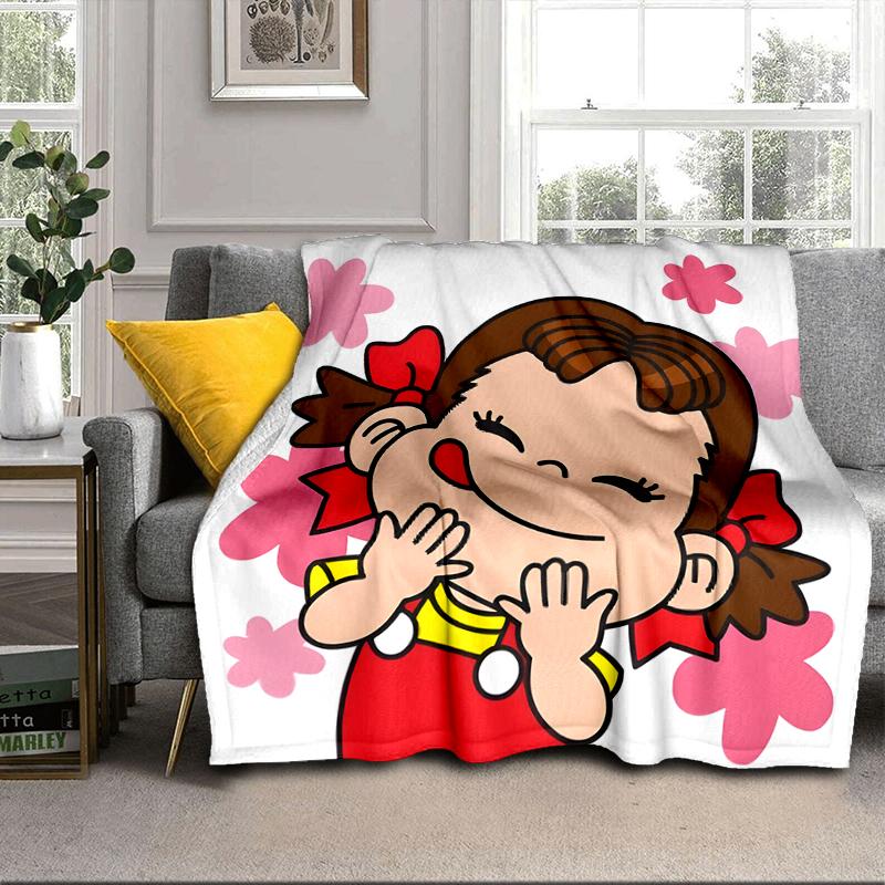 Floral milk Celebration Blanket Flannel Blanket for bed, sofa, Camping, Hiking, Picnic Essentials, gift for family Fan gifts