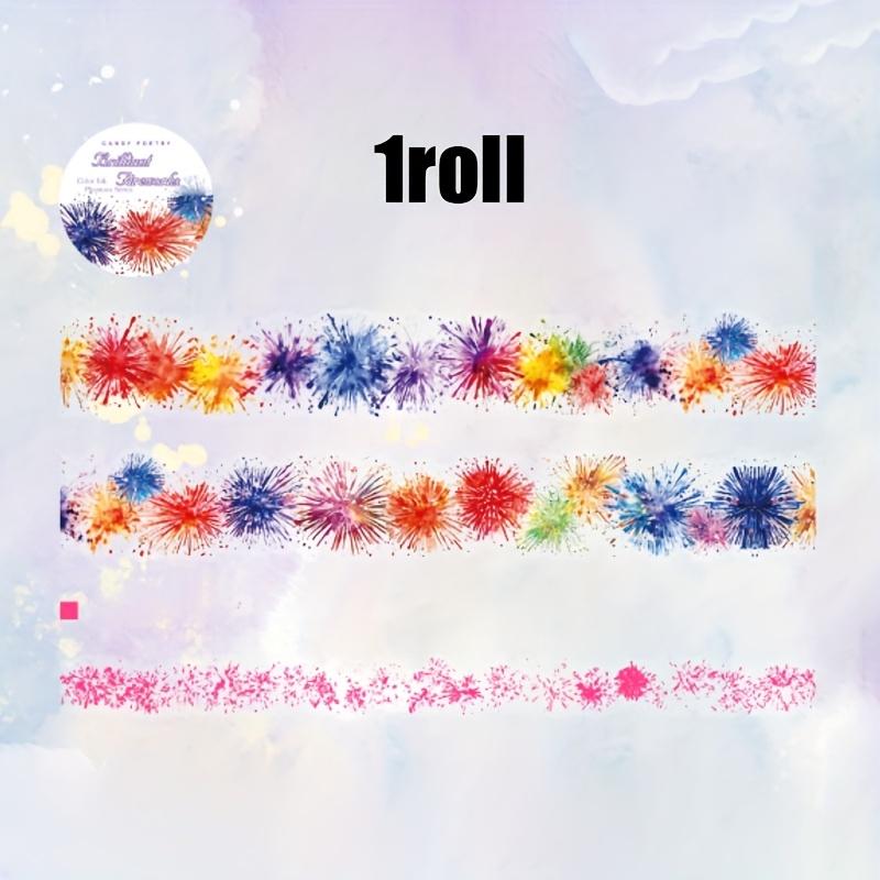

1 Roll Holographic Rainbow Butterfly Floral PET Tape Hand Account Scrapbooking Journal DIY Supplies For Collage Art Decoration