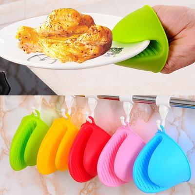 Thickened Food Grade Silica Gel Anti Scald Glove Bowl Plate Holder Kitchen Heat Insulation Baking
