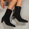 Women's high-heeled casual women's shoes, large-sized spring and autumn new long boots, women's boots, fashionable fashion boots