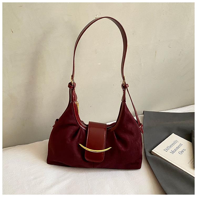 Fashion Underarm Bag Women's 2025 New Korean Version Niche Design Shoulder Bag Retro Work Commuter Bag Tide