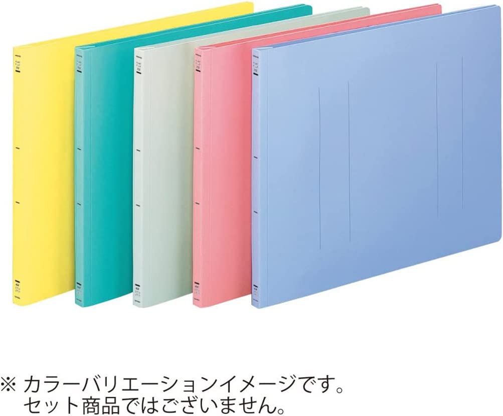 Kokuyo File Flat File A3 Horizontal 150 Sheets Capacity Blue Set of 5 E-Type F-H48BX5