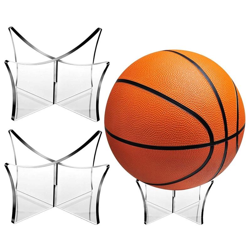 Acrylic Ball Stand Porable Display for Basketball Football Soccer Rugby Bowling