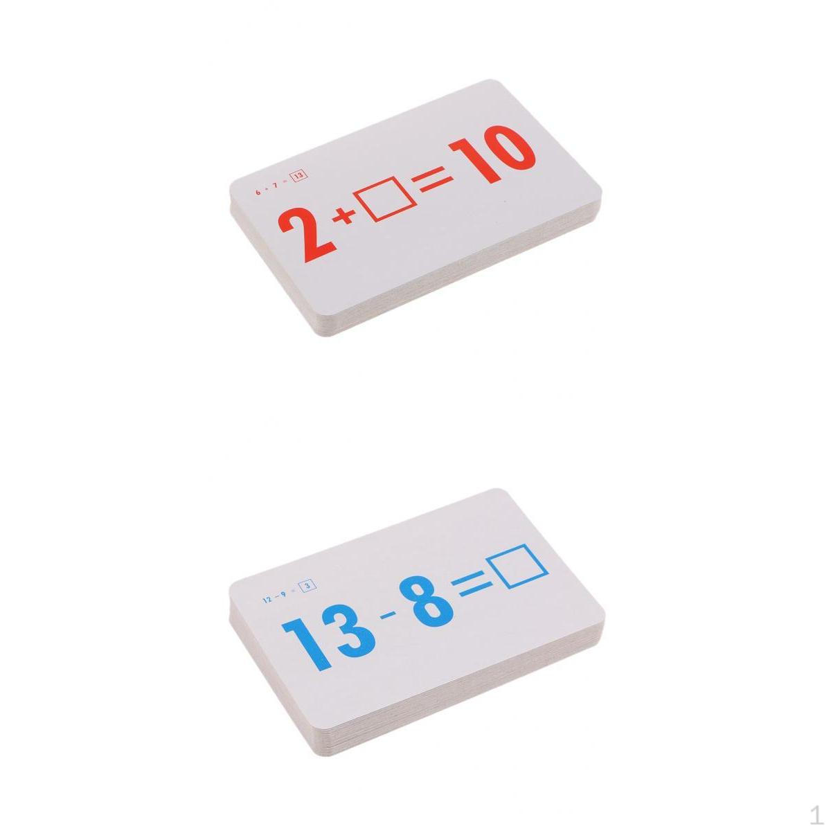 

Pieces Math Flash Cards For Children Addition And Subtraction