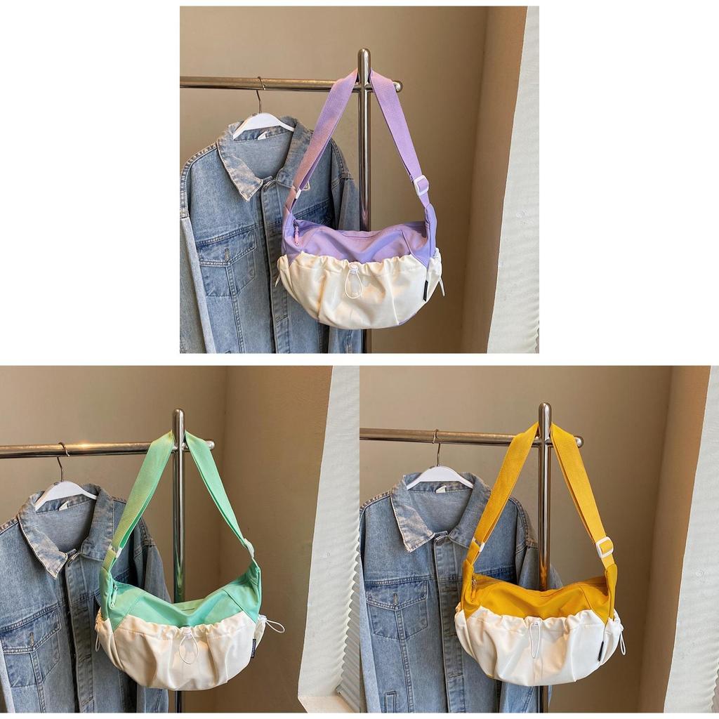 Urban Style Soft Fabric Cloud Bag With Large Capacity For Commuting Women