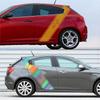 usgm4 2PCS Car Side Body Stickers Decal For Alfa Romeo Giulia Giulietta 159 156 MITO Stelvio 147 Sportiva Duetto GT Tuning Accessories