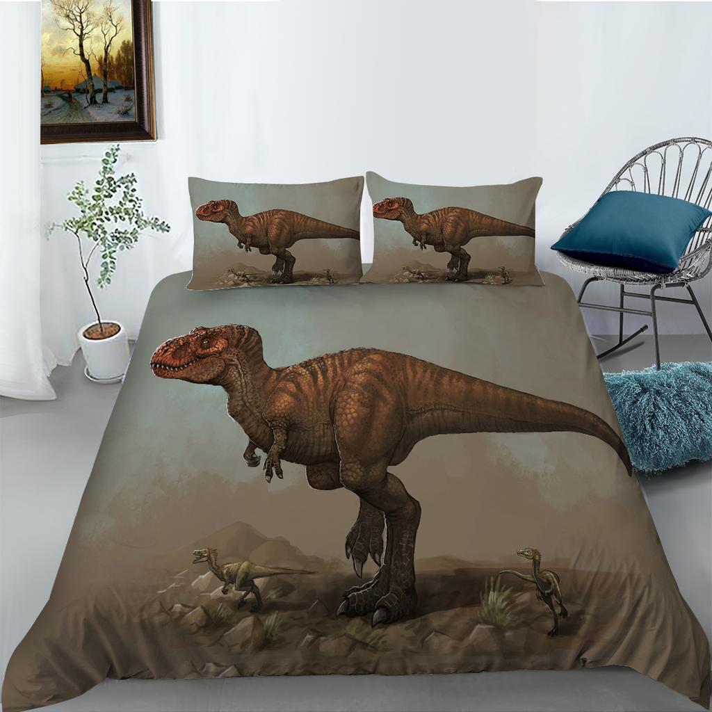 3D svět dinosaurů povlečení do ložnice povlak na přikrývku s dinosaury
