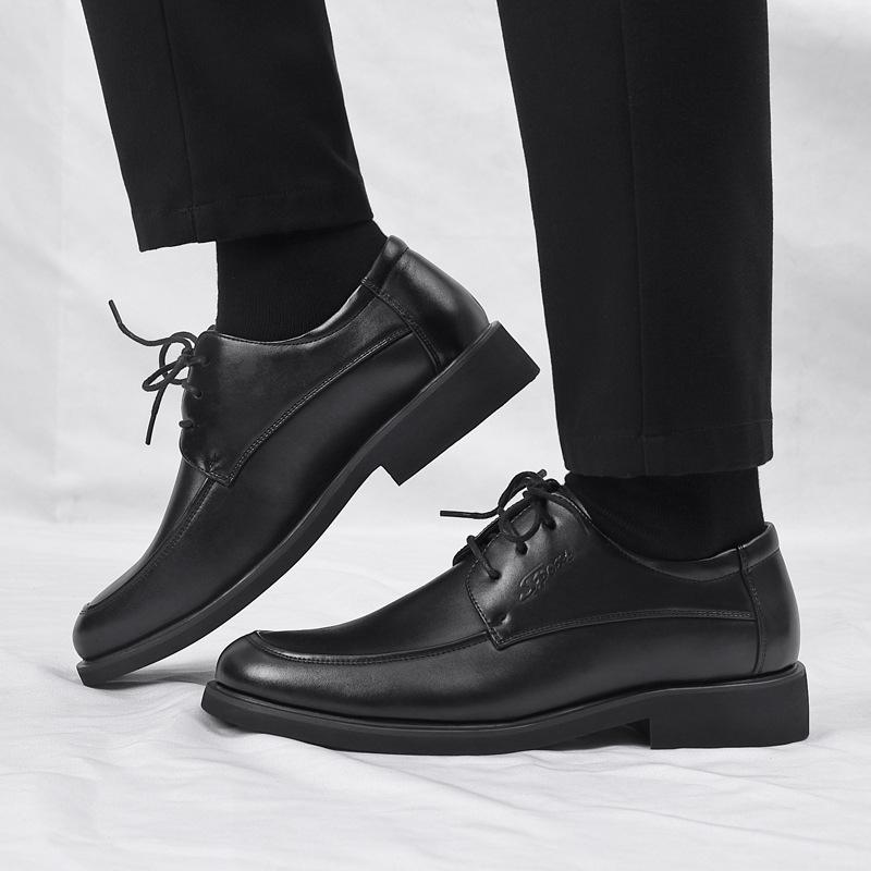 

Мужские кожаные туфли для работы, весна, размер 46, размер плюс 47, повседневная мужская обувь, британские деловые туфли для жениха, свадебные туфли 48 48 чёрный