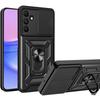 Armored Case for Samsung Galaxy M15 5G, CamShield Slide, Black