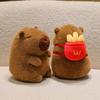 Popular Burger Backpack Kapibara Cute Capybara Plush Toy Doll Cute Children's Doll Gift