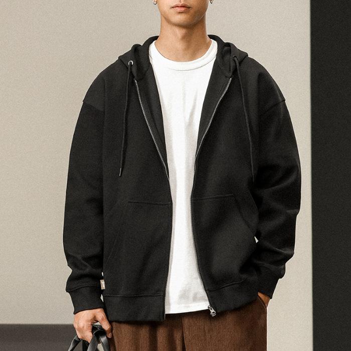 Autumn American Heavy Hooded Sweater Men'S Loose Large Size Clothes Long Sleeves Casual Jacket Top Tide