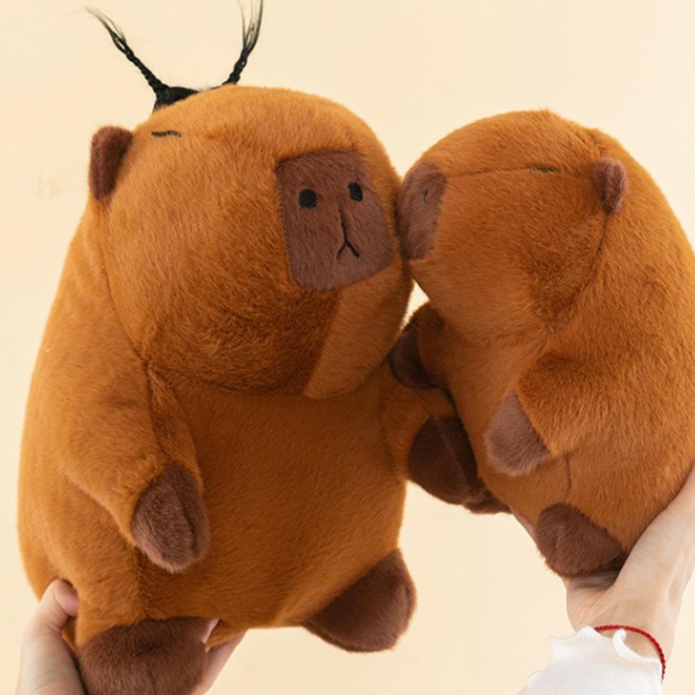 Cartoon Capibara Anime Fluffty Toy Soft Capybara Plush Doll Capybara Plush Toy  Birthday Gift
