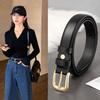 Simple Suit Decorative Belt Black Ladies Belt Casual Jeans Belt