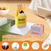 3 Stück Holz Stifthalter Kinder Schreibtisch Bleistift Radiergummi Aufbewahrungsbox für Schüler Büro Multifunktionaler Schreibwaren Organizer