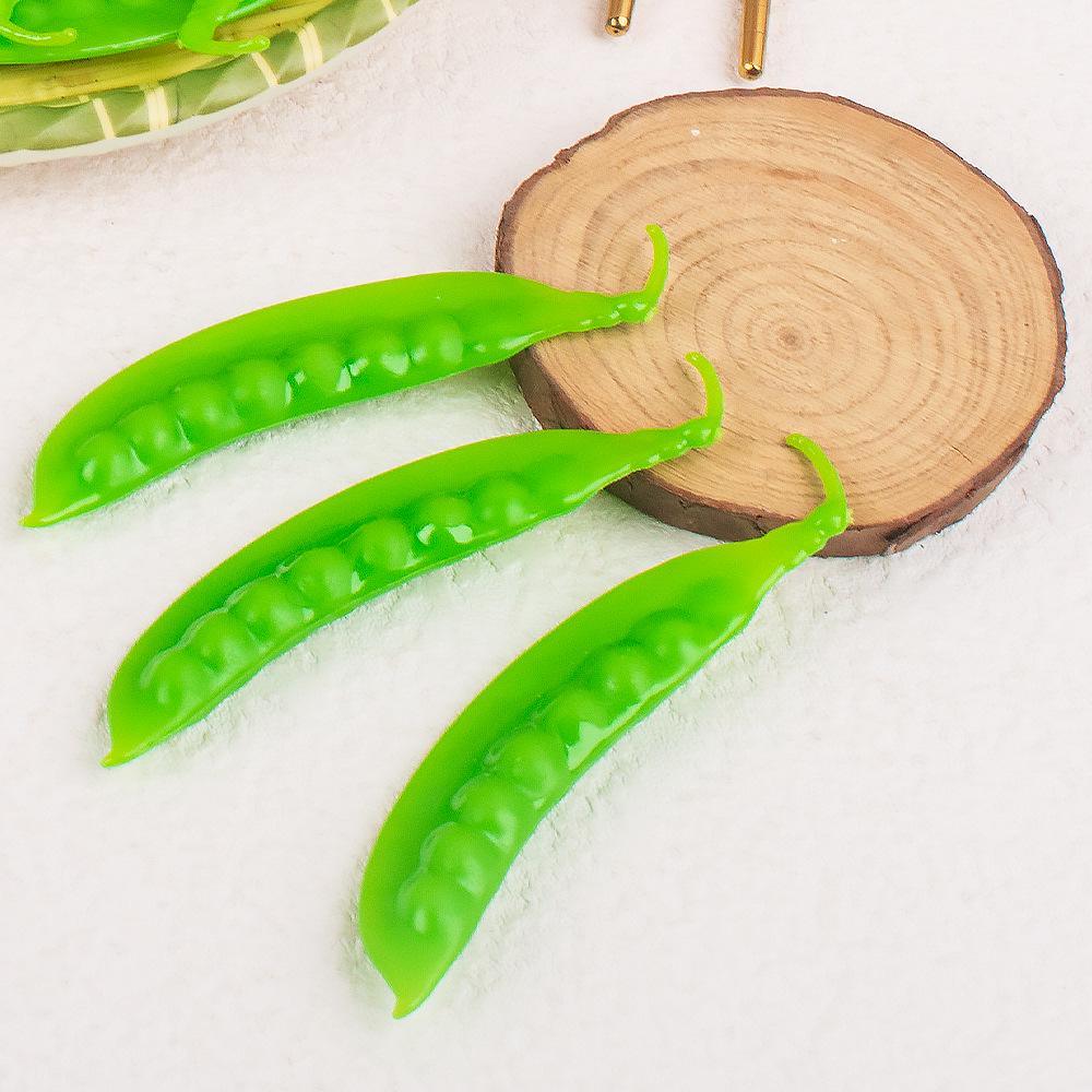 Simulated Snow Pea Pod Dollhouse Toy - Pretend Play Kitchen & Photography Prop