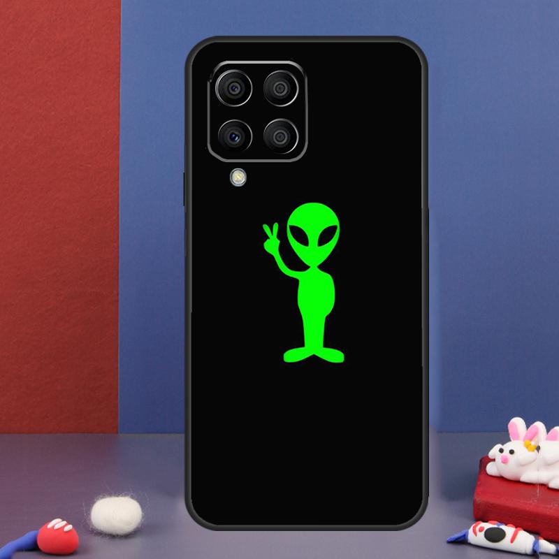 Cartoon Alien Case For Samsung Galaxy M32 M52 M12 M16 M14 M54 M13 M33 M53 M56 M36 M31 M11 M35 M55 M15 M06