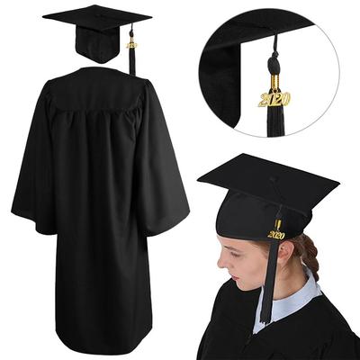 Degree Ceremony 2023 Happy Graduation Bling Removable Tassel Graduation Gown Set Mortarboard Hat