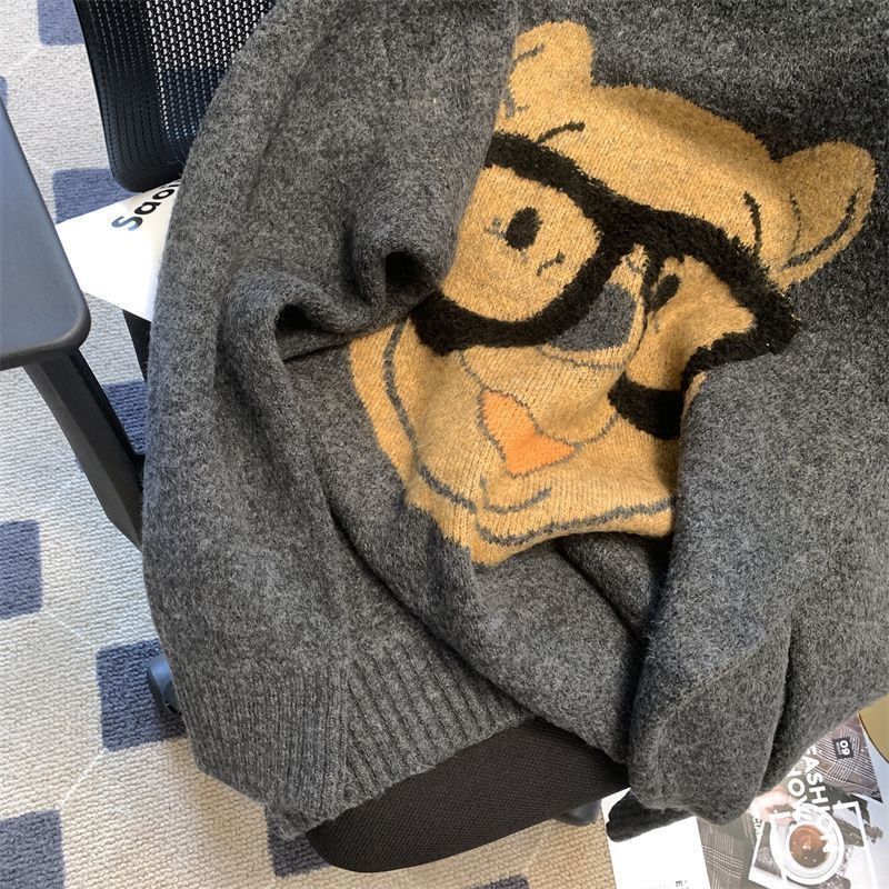 Sweater for Women Autumn Winter Thickened Plus Size Warm Knitted Stretchy Long Sleeve Tops