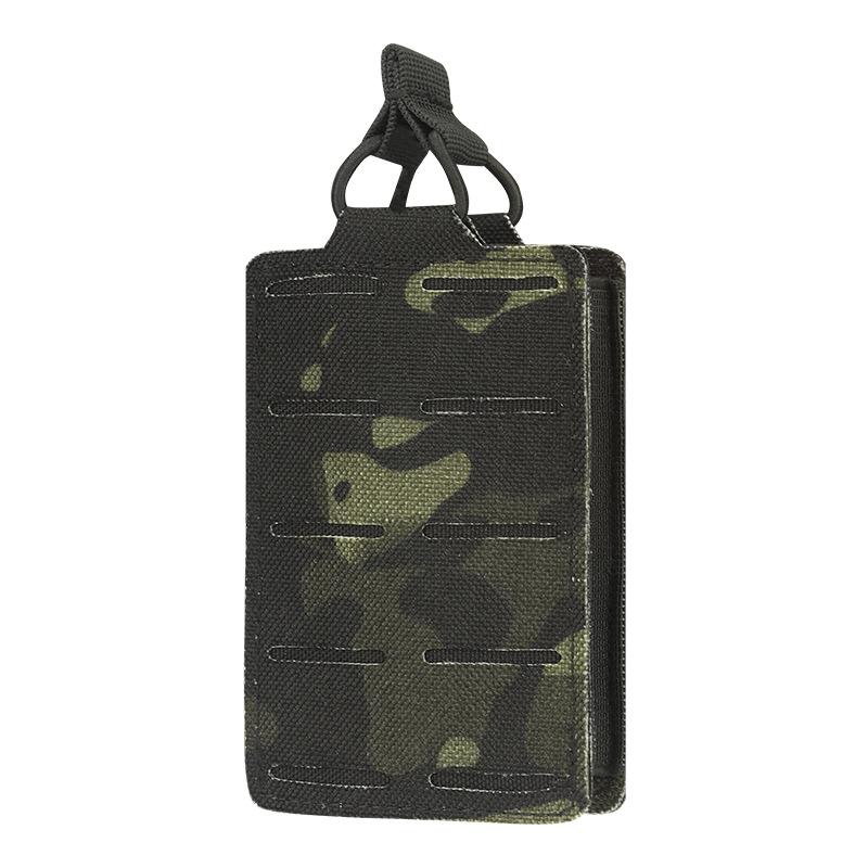 Outdoor Molle 5.56 Magazine Pouch Single Mag Holder Universal Laser Cut Flashlight Pouch Knife Pocket Hunting Gear