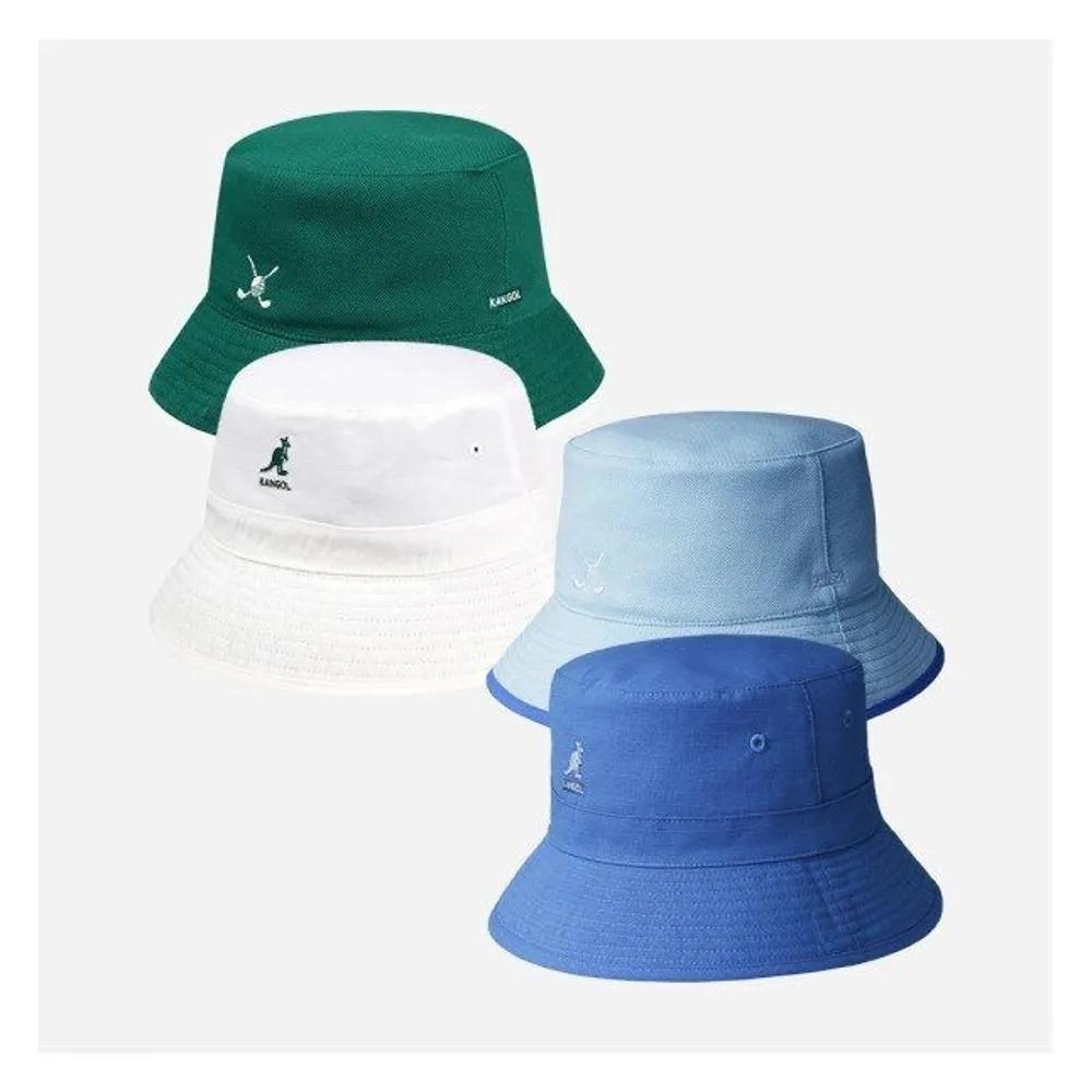 KANGOL Golf Reversible Bucket Hat GREEN L