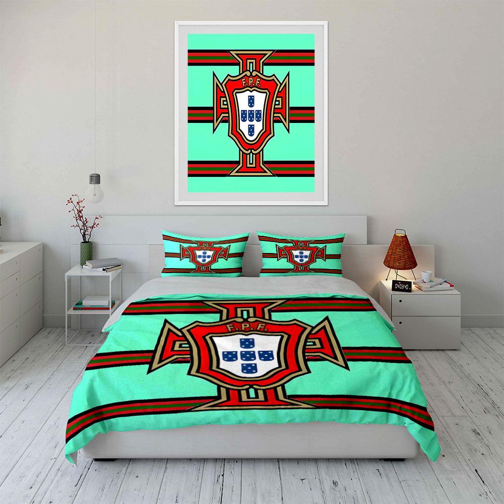 Portugal Football Federation Logo. Bedding Sets Duvet Cover Sets Duvet Covers Pillowcases(1 * Duvet Cover 2 * Pillowcases Without Duvet Insert)