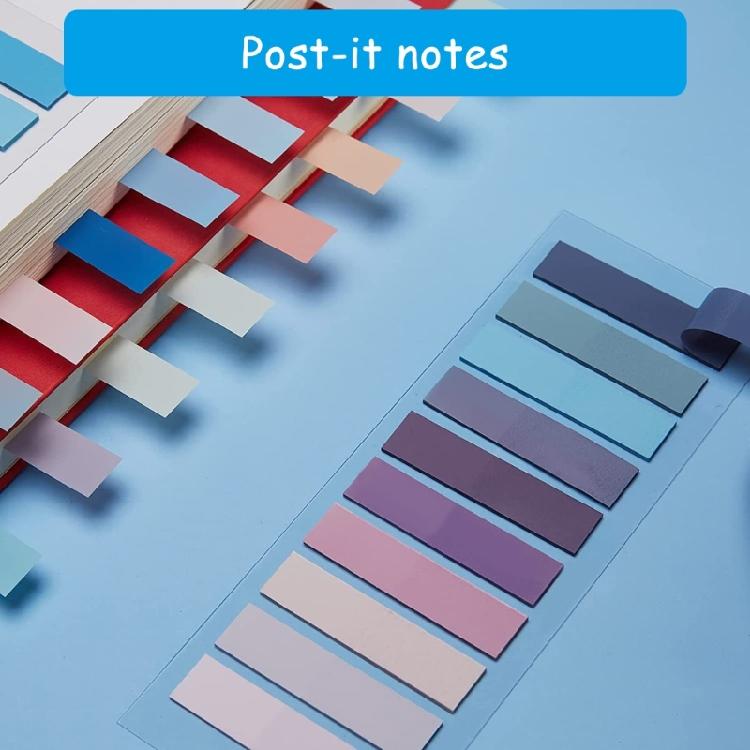 2000-4200Pcs Index Tabs with Binder Ruler Sticky Note Colorful Index Labels for Planner Notebook Calendar Laptop