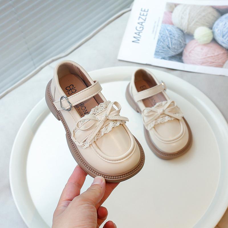 Girls' Small Leather Shoes 2025 Spring and Summer New Little Girl Fashion Princess Shoes Girl Baby Soft Sole Non-slip Children's Single Shoes