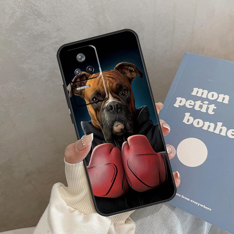 Boxer Dog Case For POCO F5 X5 Pro X3 F4 X4 GT F3 M4 C40 M5 Cover For Xiaomi 13 12 11 Lite 11T 12T Pro