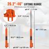 SucceBuy 3/8 Ton Hydraulic Long Ram Jack Engine Hoist Cylinder with Single Piston Pump, for Engine Lift Hoists, Hydraulic Garage