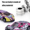 Vynikající kovové Iron Impact Rebound Ejection Auto Dětské zatahovací auto Dětské autíčko Model auta (6 ks Baleno)