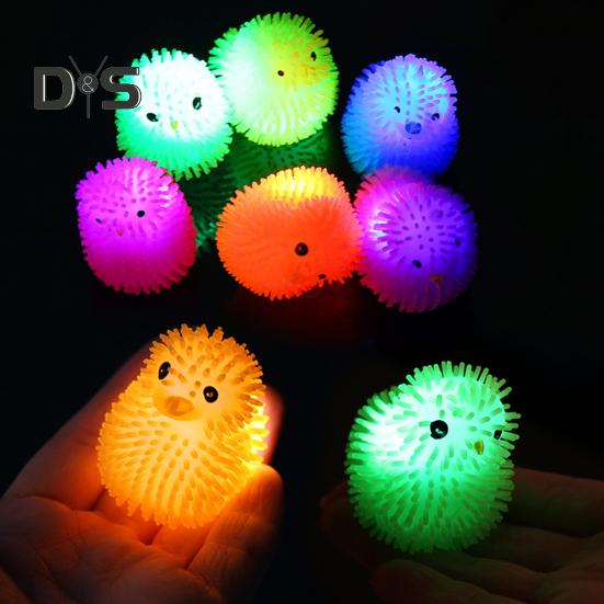 12Pcs LED Puffer Balls Easter Eggs Glowing Toys for Kids Light Up Squeeze Sensory Ball Fidget Toys Easter Egg Fillers Party Favors Easter Basket