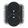 Abex Perła Matt Black - Double Socket (+0) for PT-6PR Frame