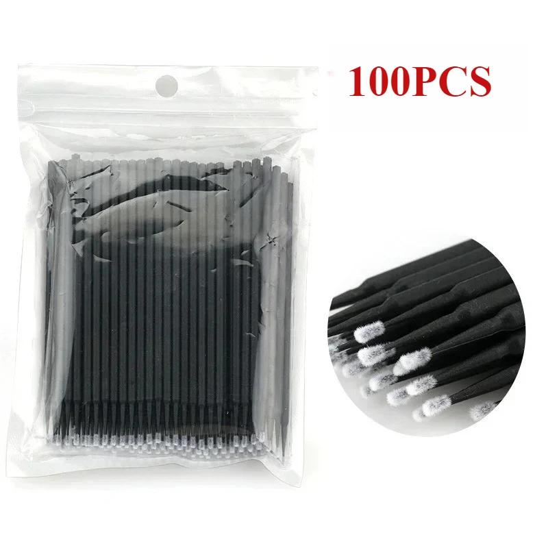 100/200/500/1000PCS Cotton Swab  Extension Disposable Eyelash Glue Cleansing Brushes Applicator Sticks Makeup Tools
